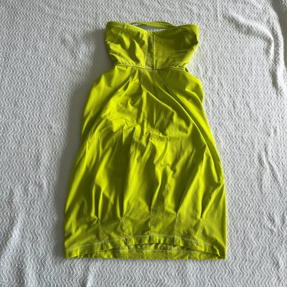 Lululemon workout neon strappy open back tank top tube top